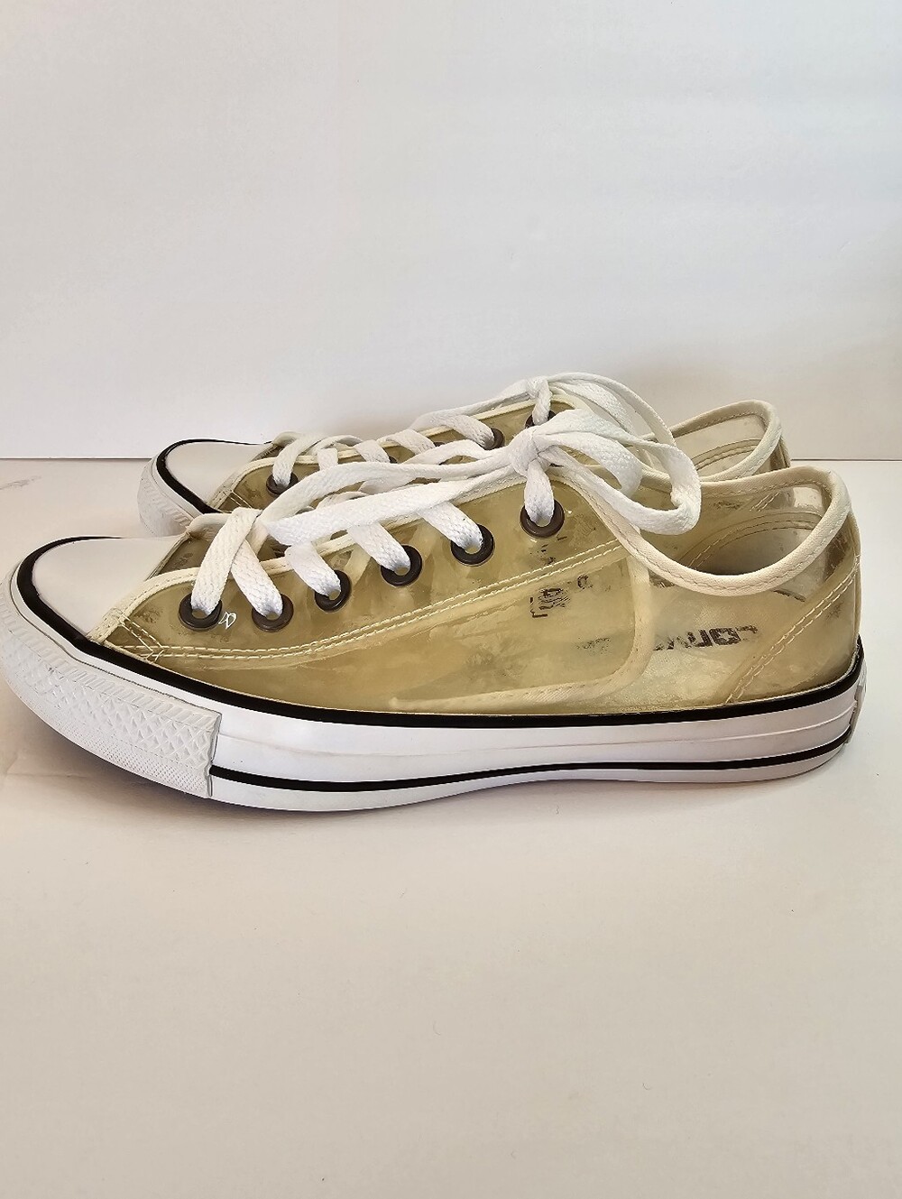 Converse All Star Low Top Chuck Taylor Clear Sz 7 Streetwear Casual Sneakers - Picture 3 of 11